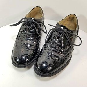 Black Derby Dress Shoes Womans Size 8 by Wanted